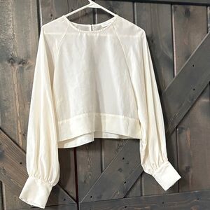 Prologue Cream Blouse with Long Sleeves